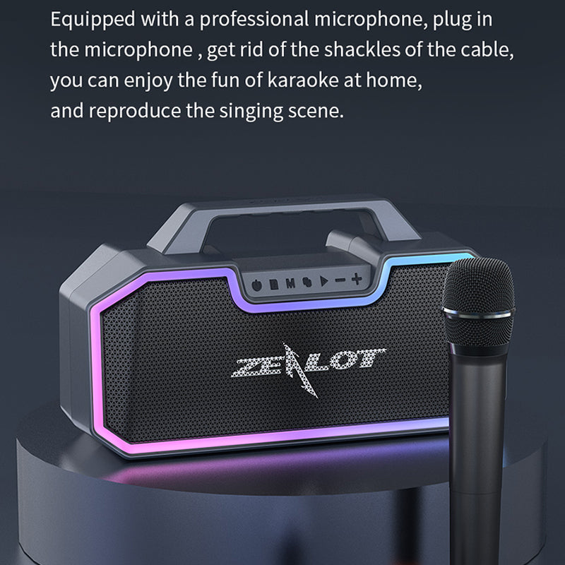 ZEALOT S57 Portable Outdoor Rechargeable Bluetooth Speaker Colorful Lighting Wireless Music Subwoofer Support TF Card Playing Music ZEALOT S57 Portable Outdoor Rechargeable Bluetooth Speaker Colorful Lighting Wireless Music Subwoofer Support TF Card Playing Music
